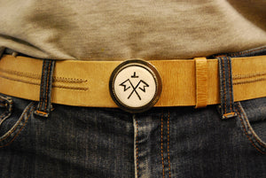 Rawhide belt  with buckle